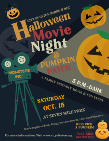 Halloween Move Night Flyer