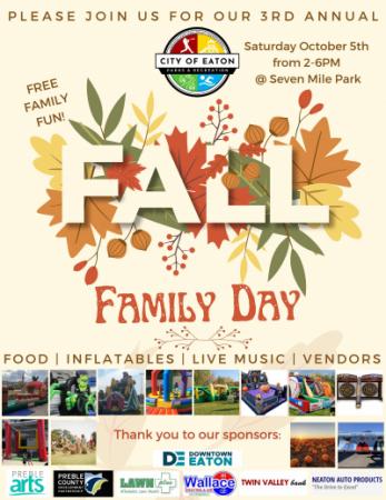 Fall Family Day flyer image